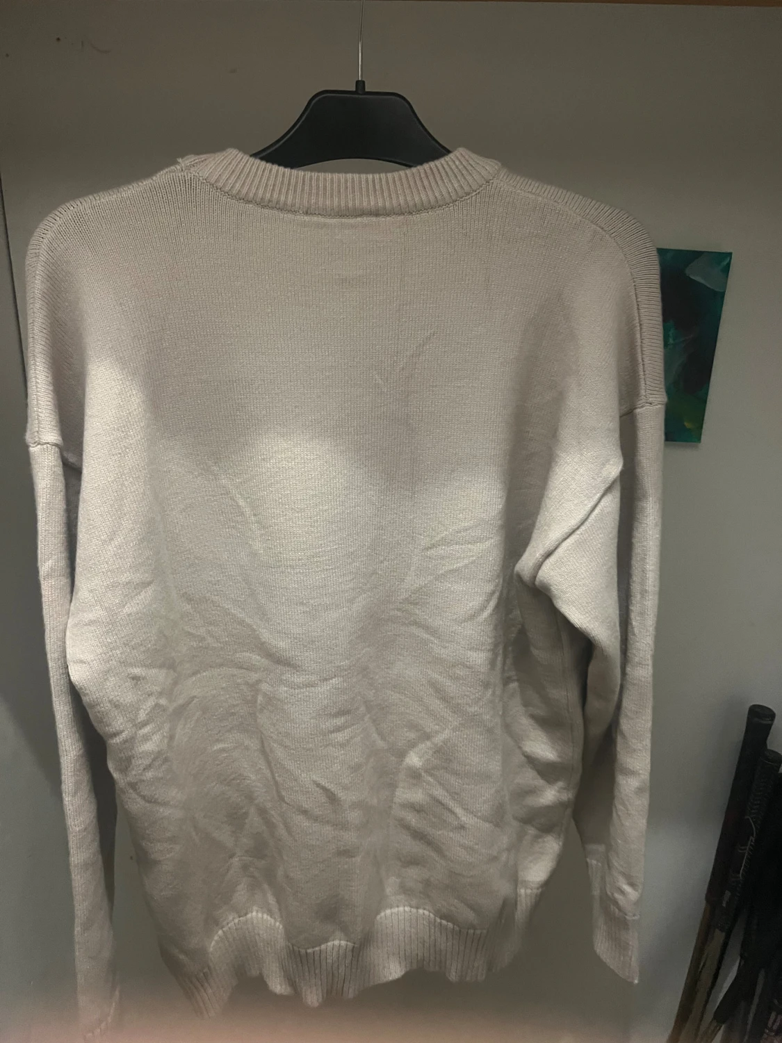 Beige stickad tröja från Ami - 2