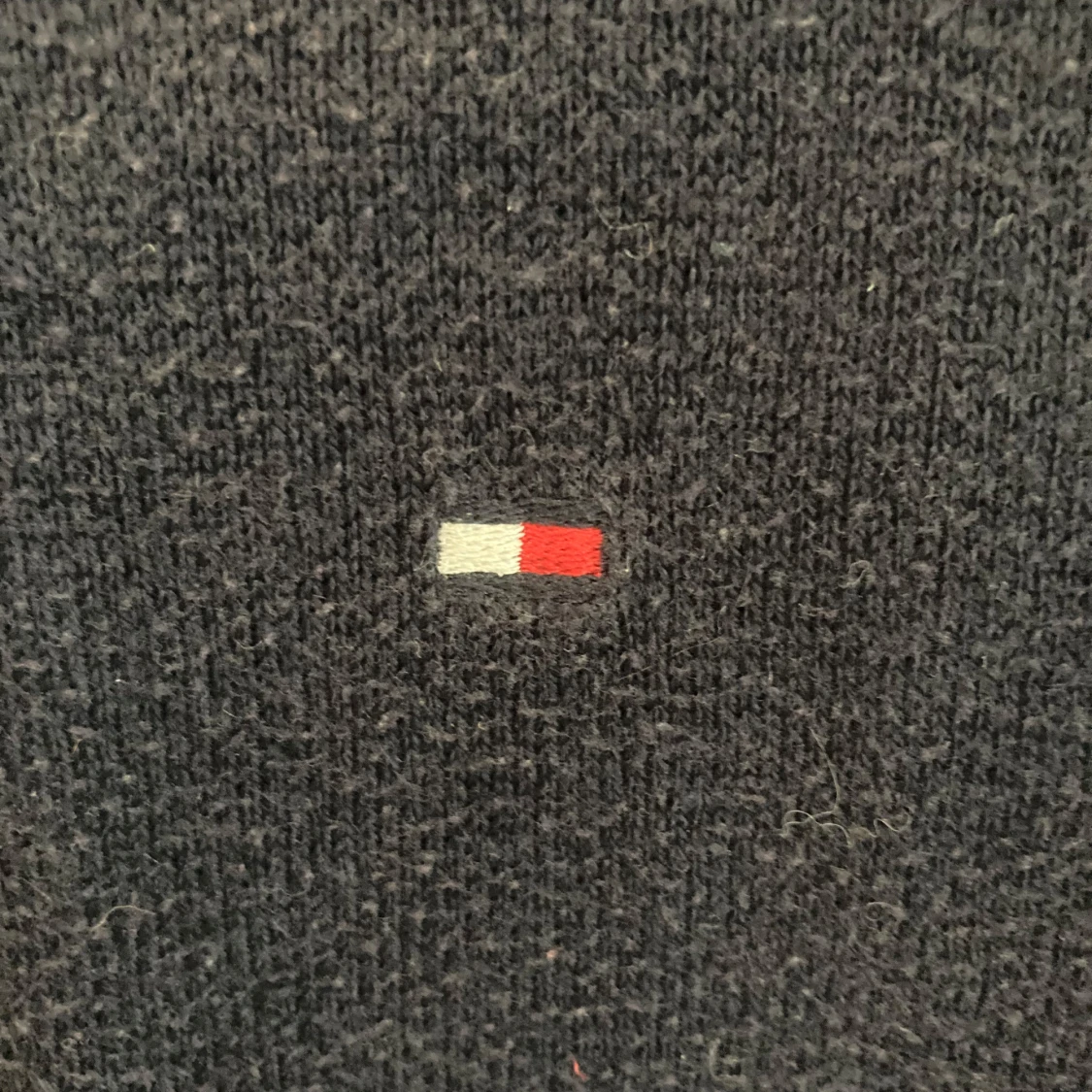 Mörkblå stickad tröja Tommy Hilfiger - 1