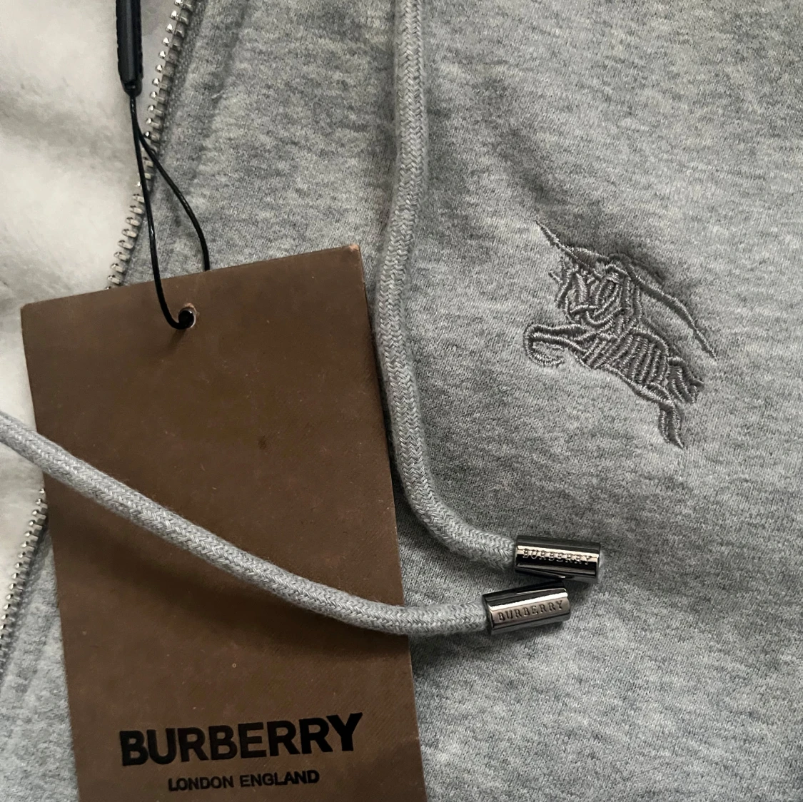 Grå burberry zip - 2