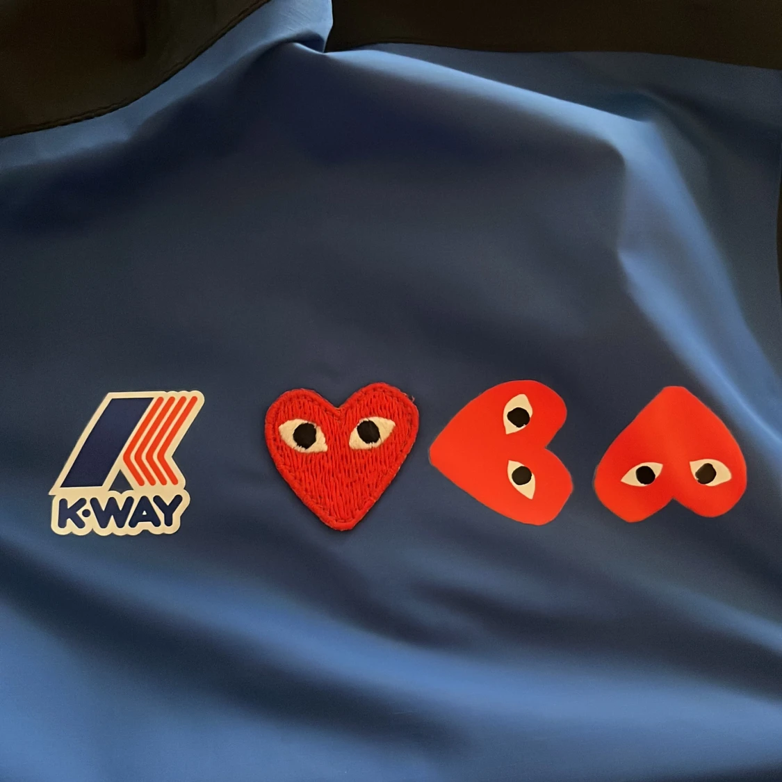 Blå vindjacka K-Way x Comme des Garçons - 2