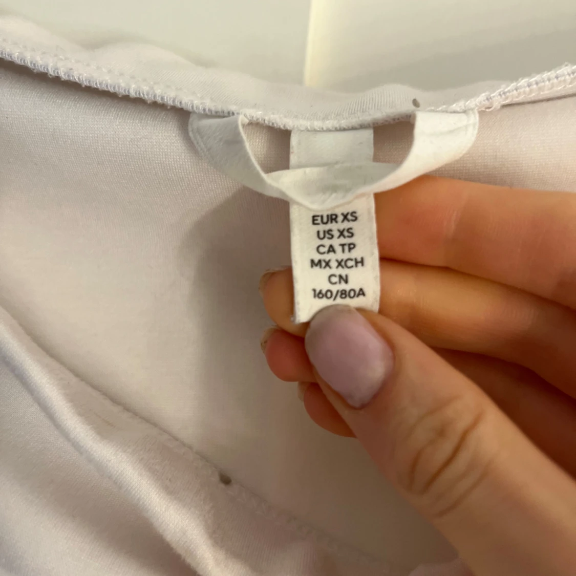 Vit offshoulder topp i bomull XS från hm slutsåld💗 - 3