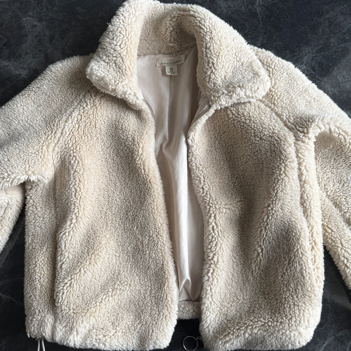 Varm Beige teddyjacka från H&M - 2