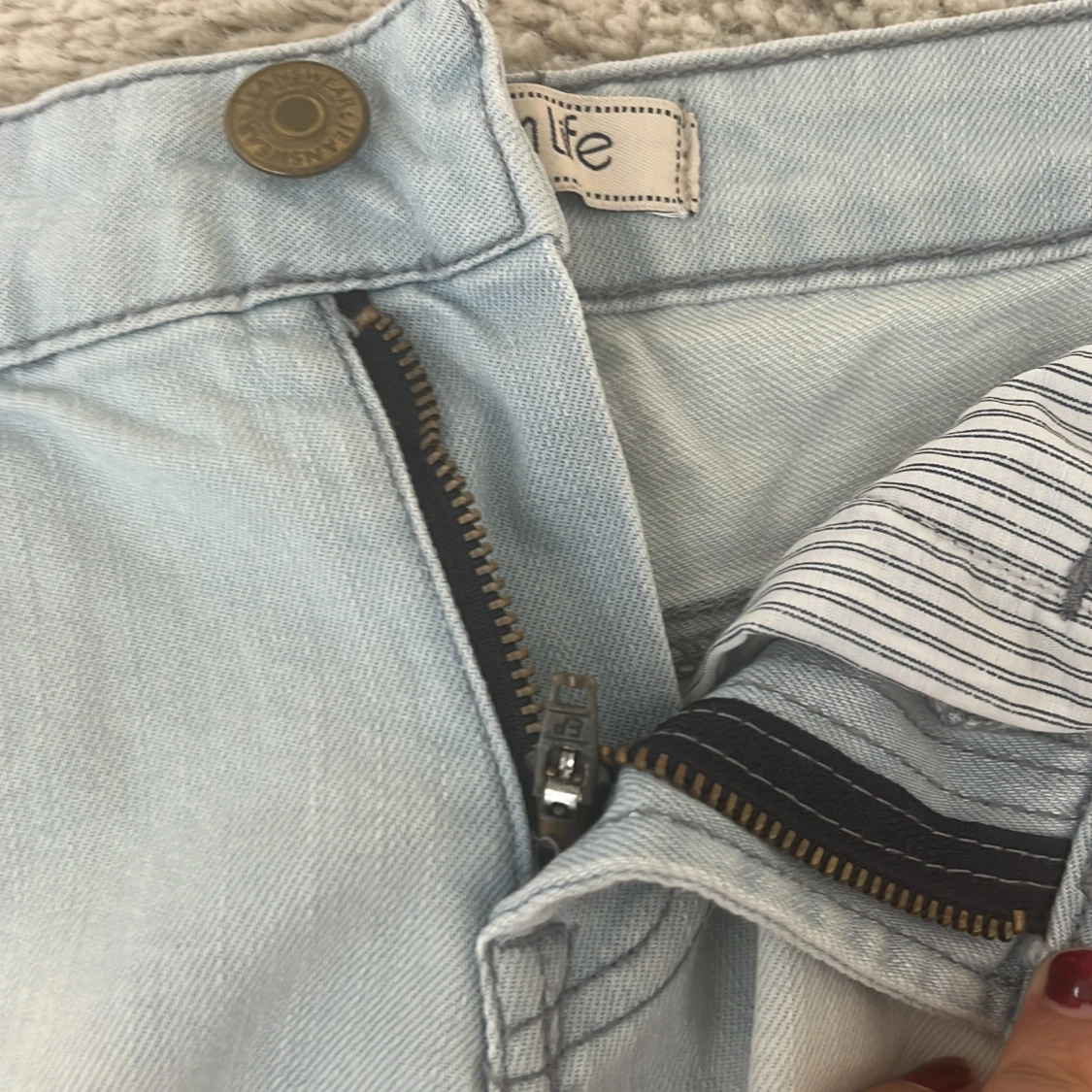 Ljusblå jeansshorts från Denim Life - 3