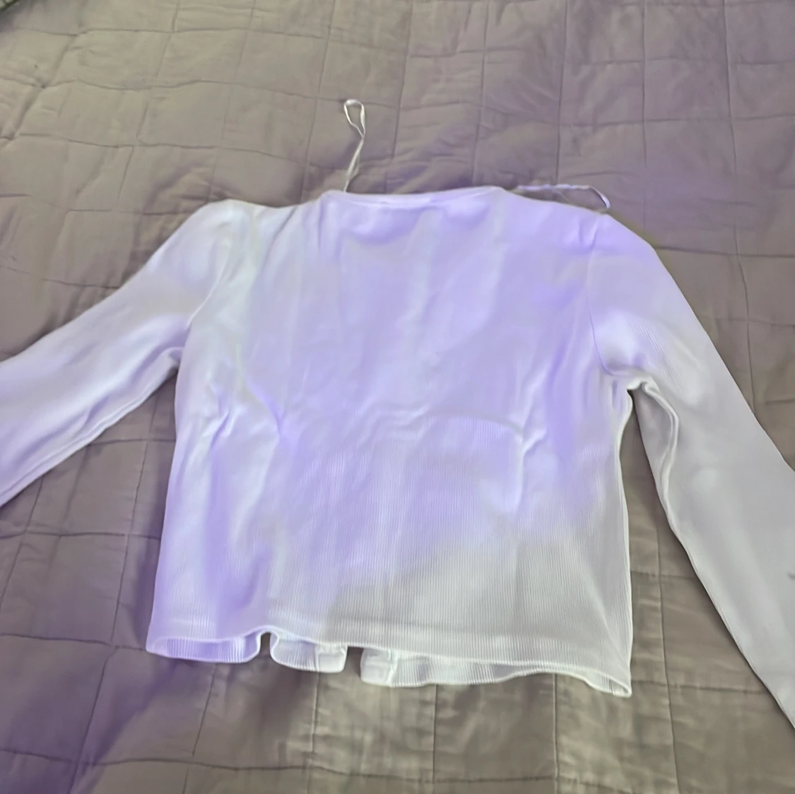 Vit ribbad blus från Zara - 2