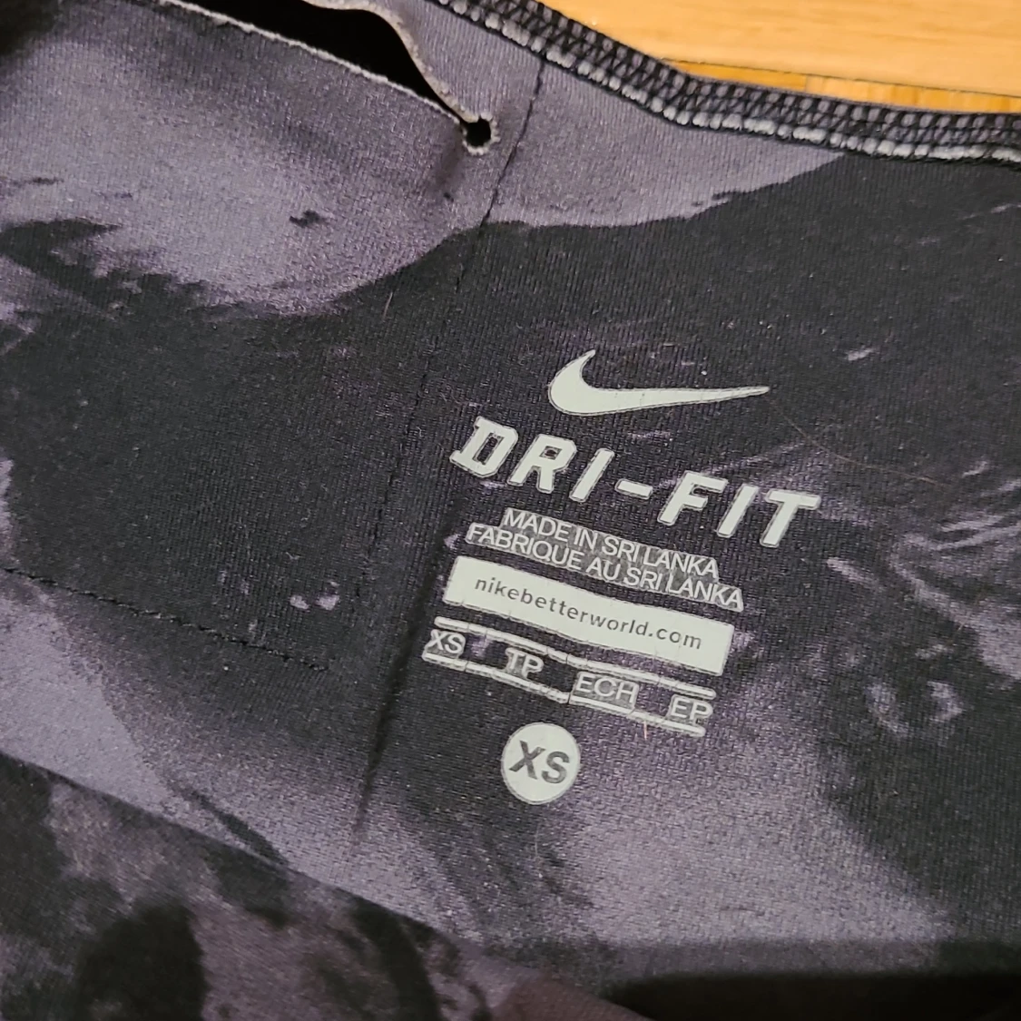 Nike Dri-Fit leggings XS svart/vit mönster - 1