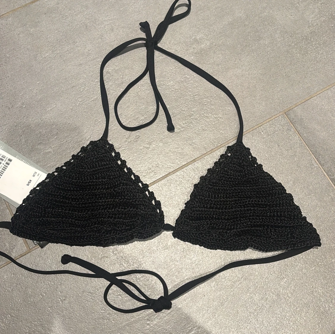 Virkad bikini topp