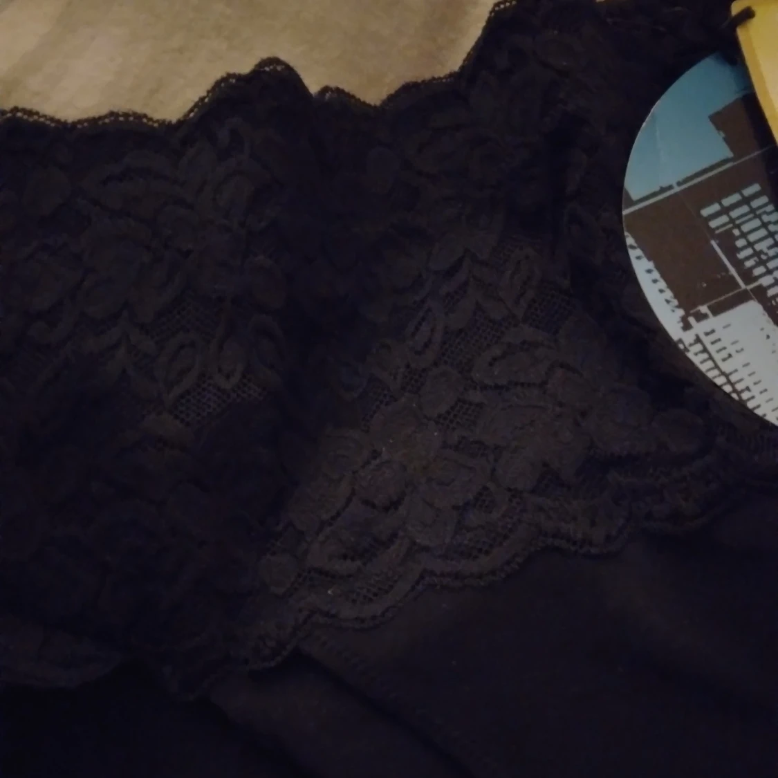 HELT NYA OANVÄNDA Svarta shapingbyxor med spets från Lindex, 36-38. - 3