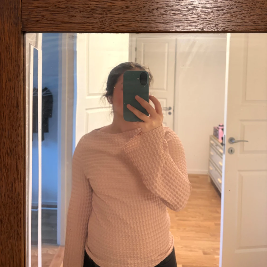 Rosa långärmad topp från Lager 157