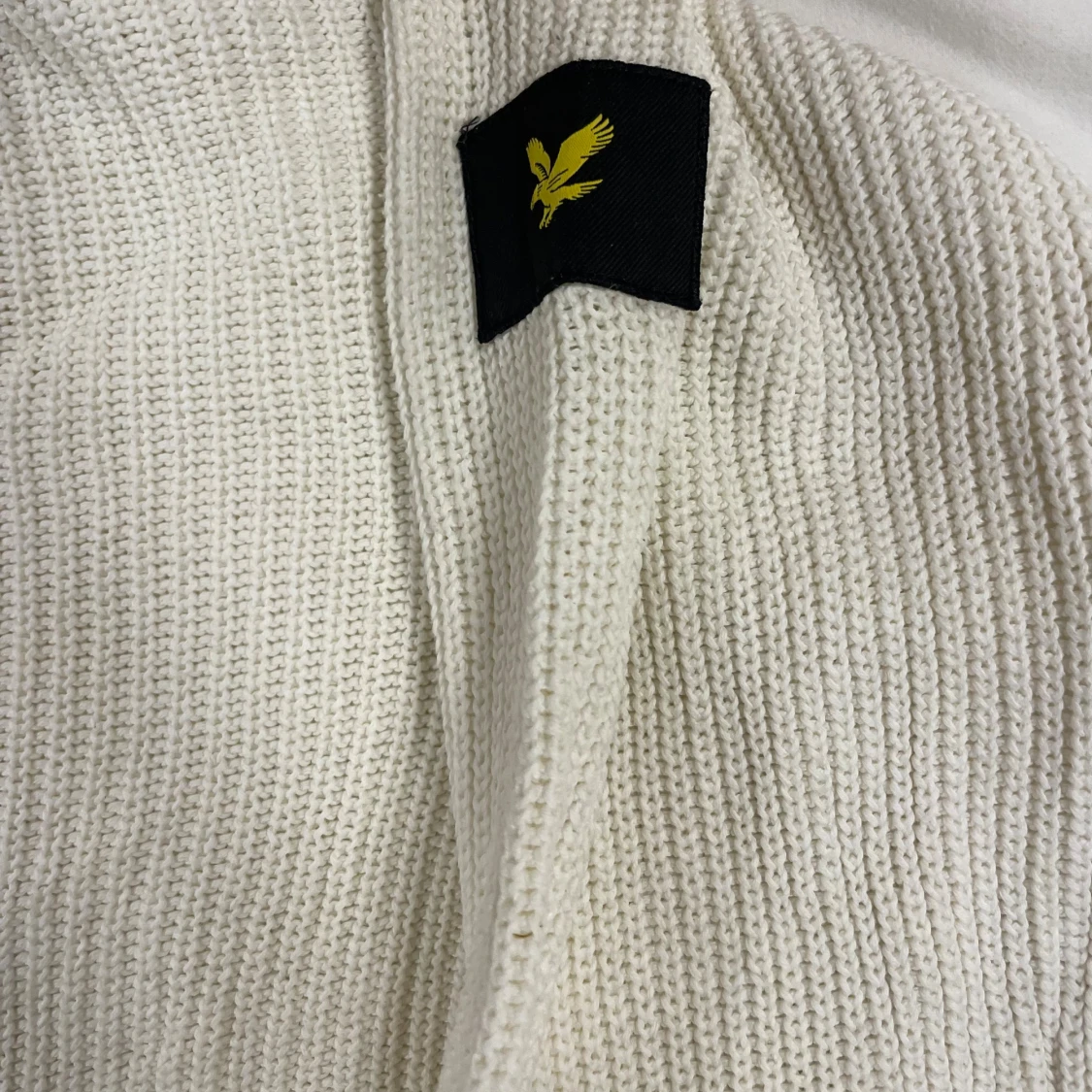 Vit stickad tröja Lyle & Scott Junior - 1