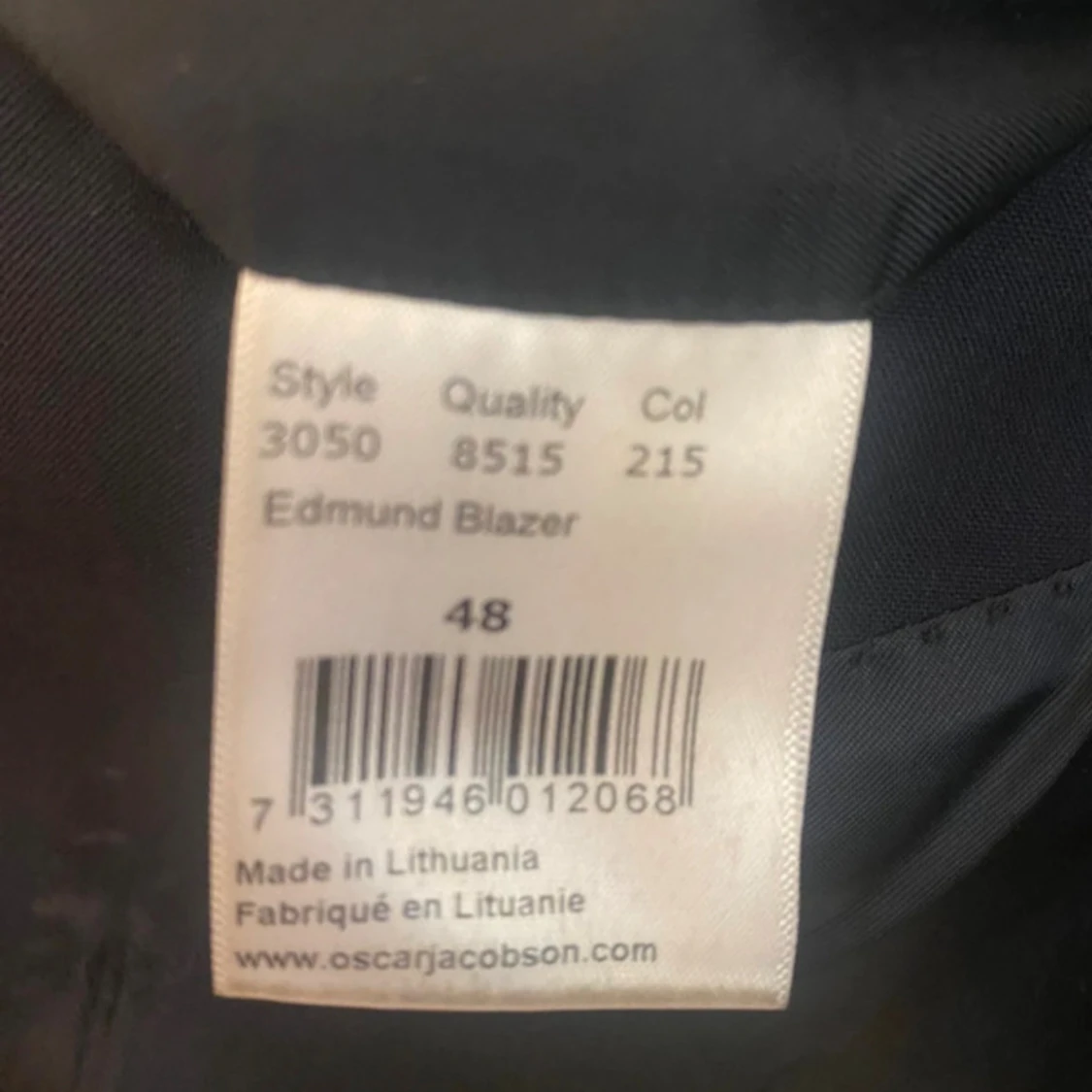 Mörkblå kavaj Oscar Jacobson 48 - 3