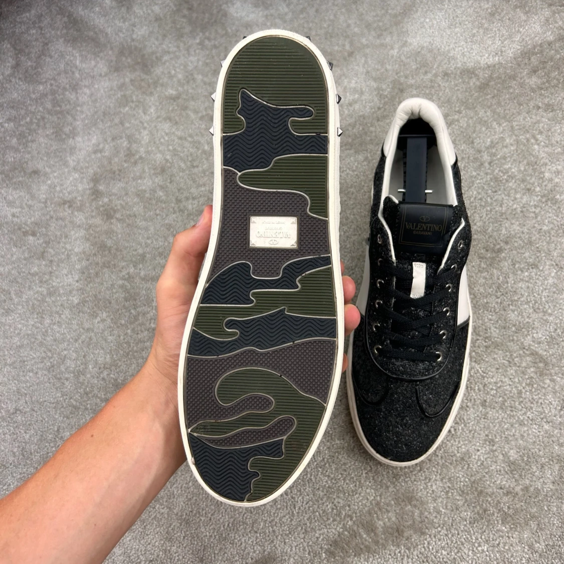 Valentino flycrew svartglittriga - 2