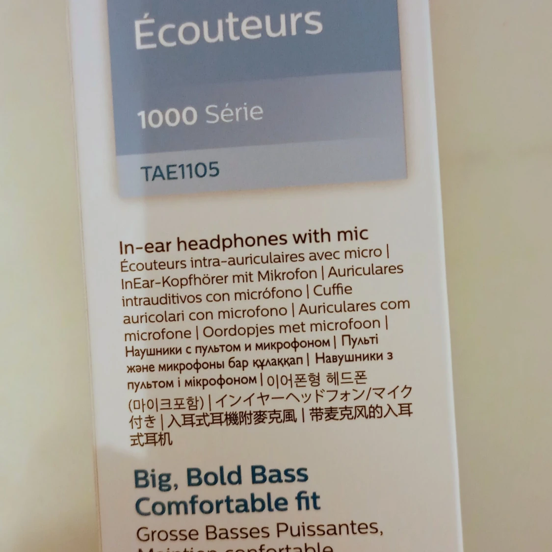 Philips TAE1105 In-ear Headphones with Mic - 1