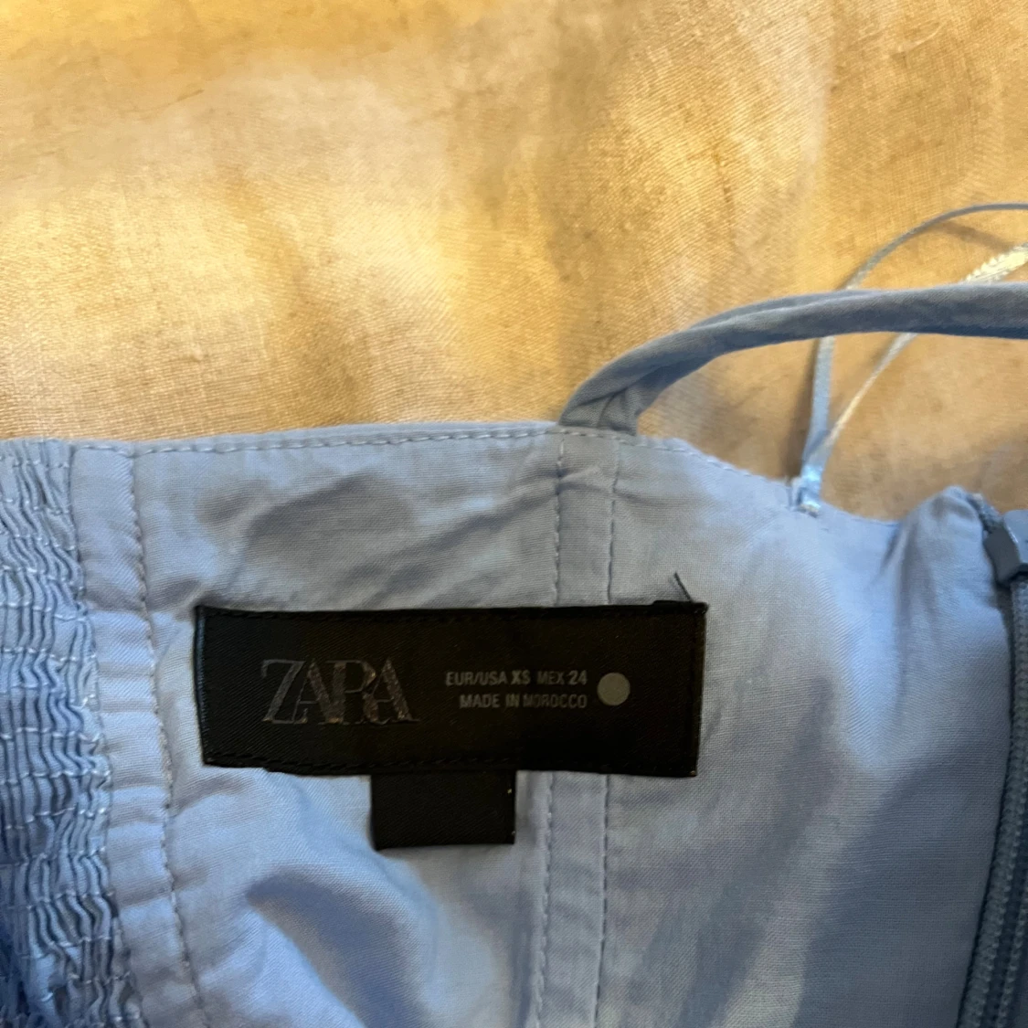 Ljusblå linnetopp från Zara XS - 3