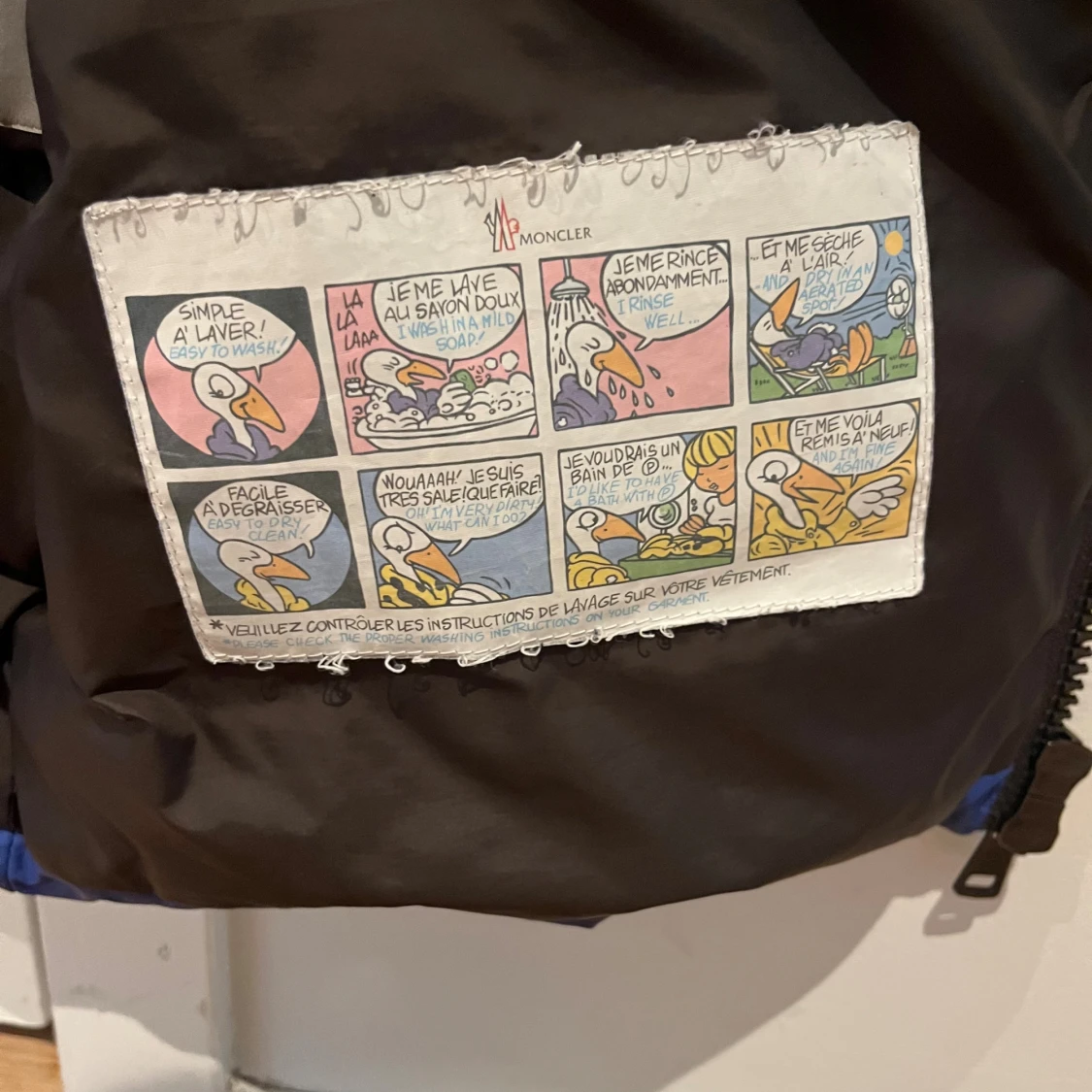 Blå och svart dunväst från Moncler - 1