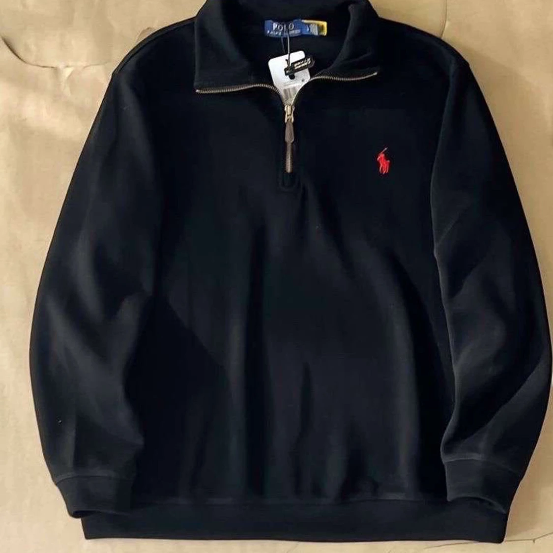 Svart half zip tröja från Polo Ralph Lauren
