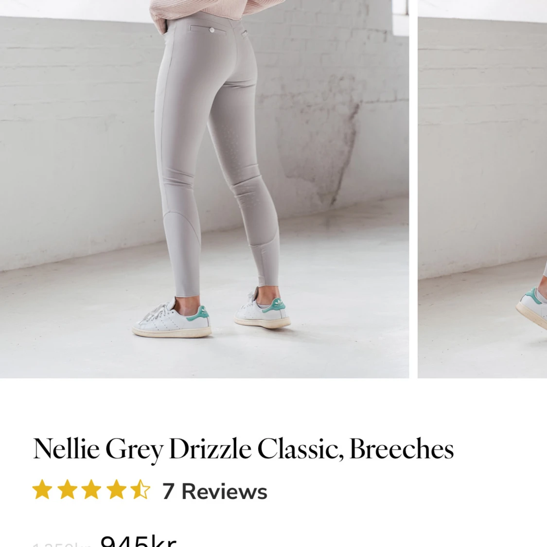 Grå ridbyxor från Pomme, strl S