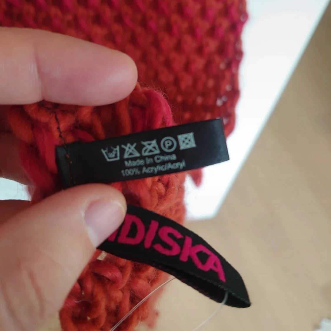 Halsduk Indiska röd/orange, ny! - 3