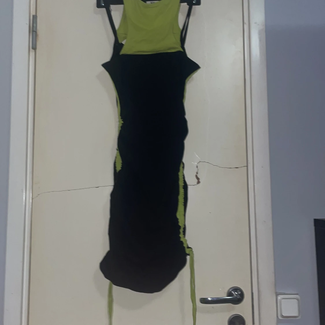 Svart och limegrön tight klänning Kangol - 2