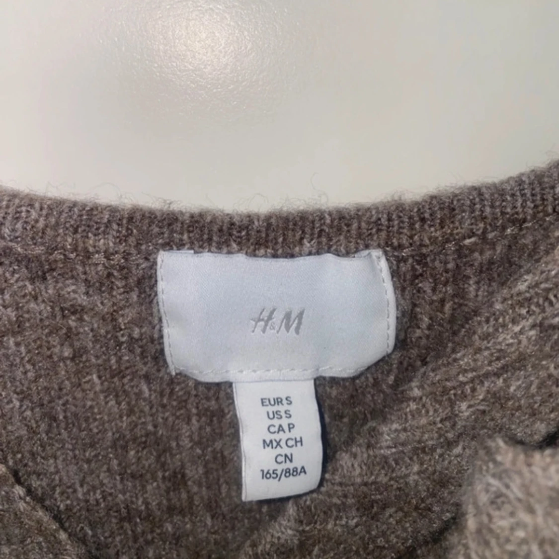  brun stickad klänning H&M - 3