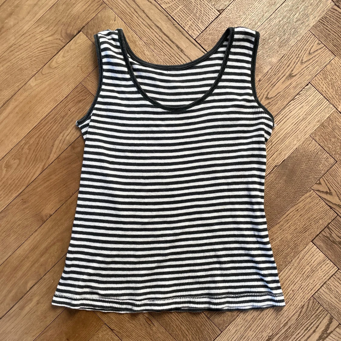 Randig ribbat linne - 1