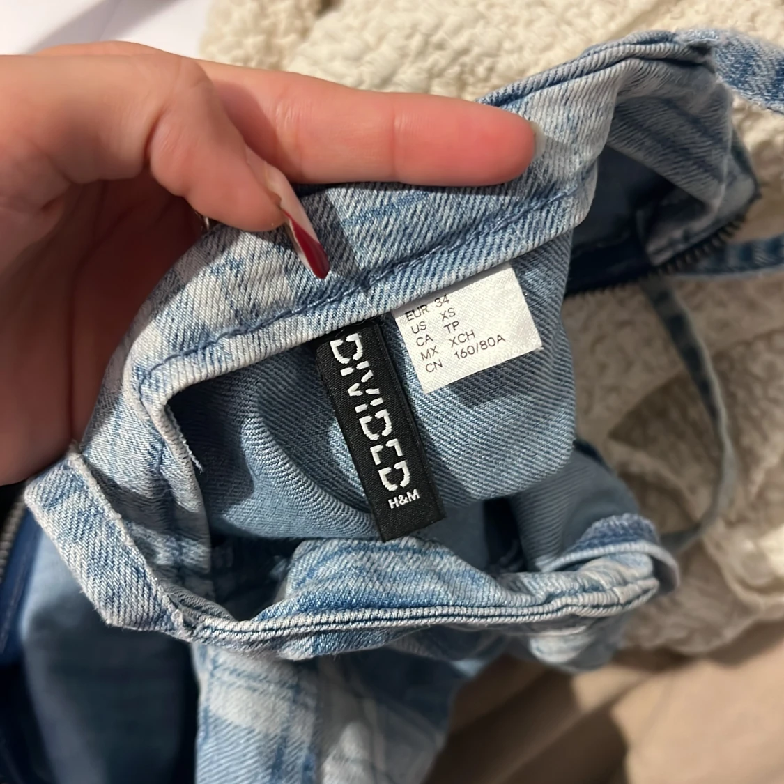 Blå rutig kortklänning från H&M Divided - 3