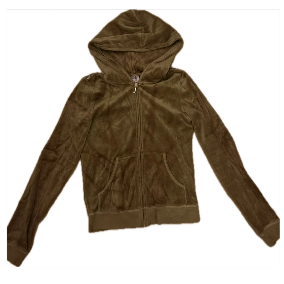 Brun velour hoodie Juicy Couture - 4