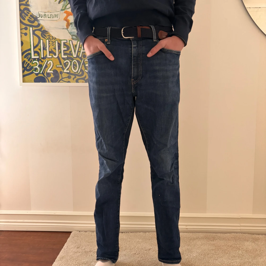 Levi's 512 blå jeans W33 L32 - 1