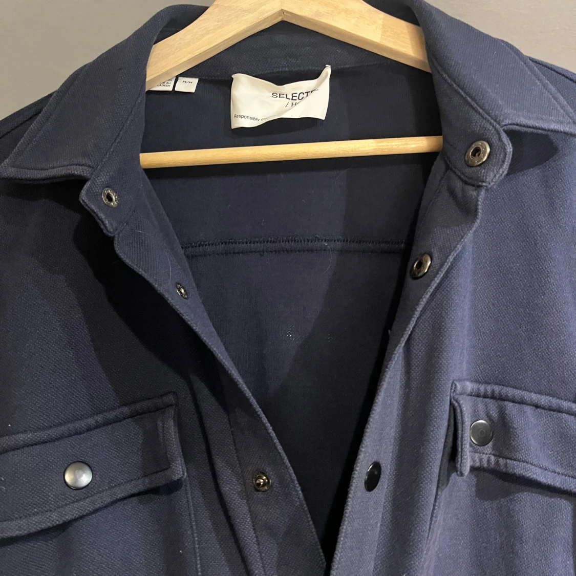 Mörkblå overshirt från Selected Homme - 1