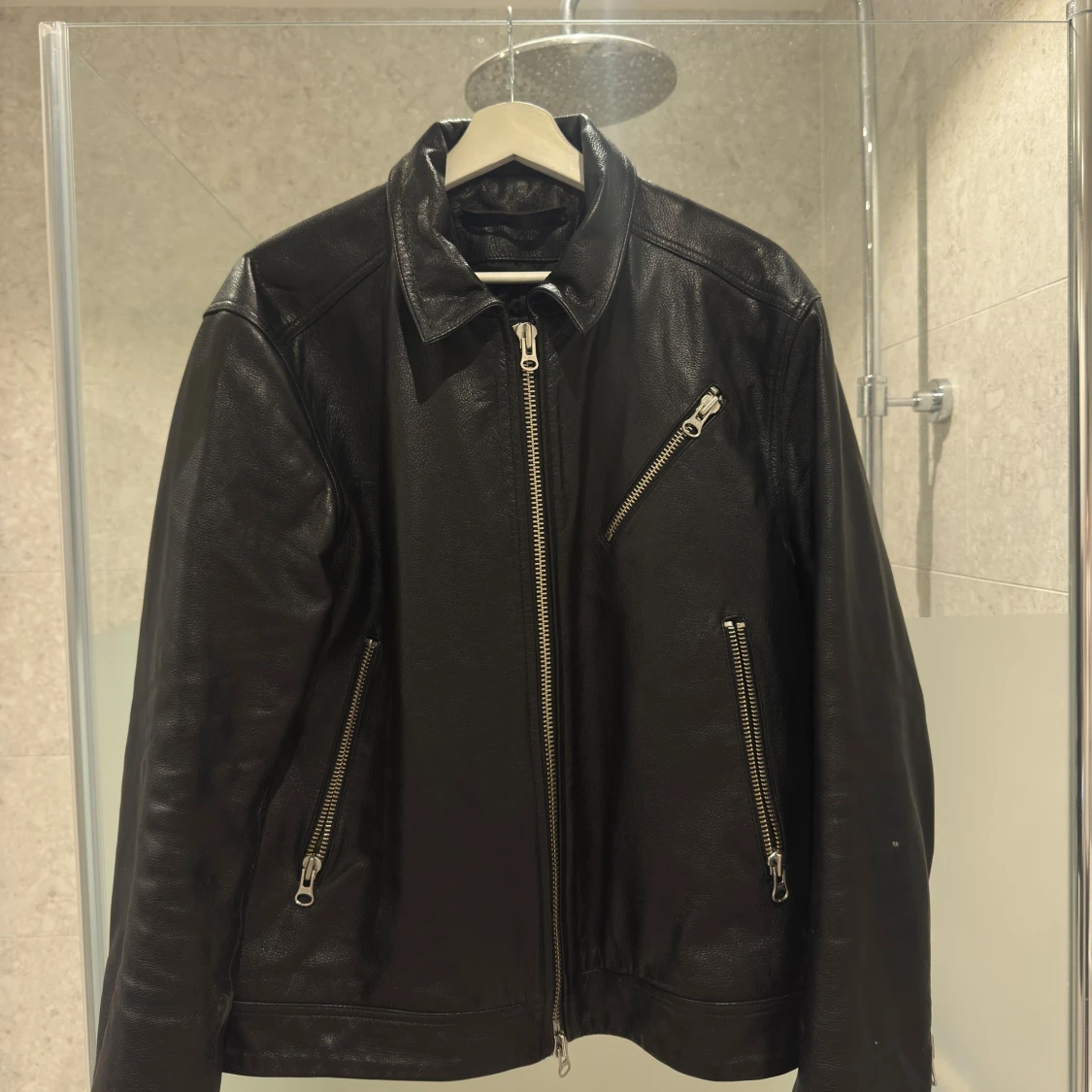 Svart skinnjacka Tiger of Sweden L - 2