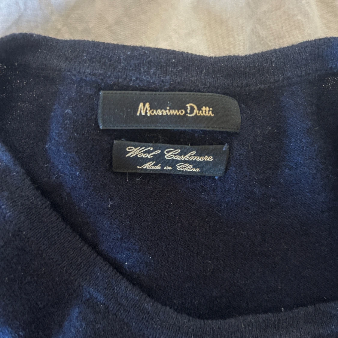 Mörkblå kashmirtröja Massimo Dutti - 3