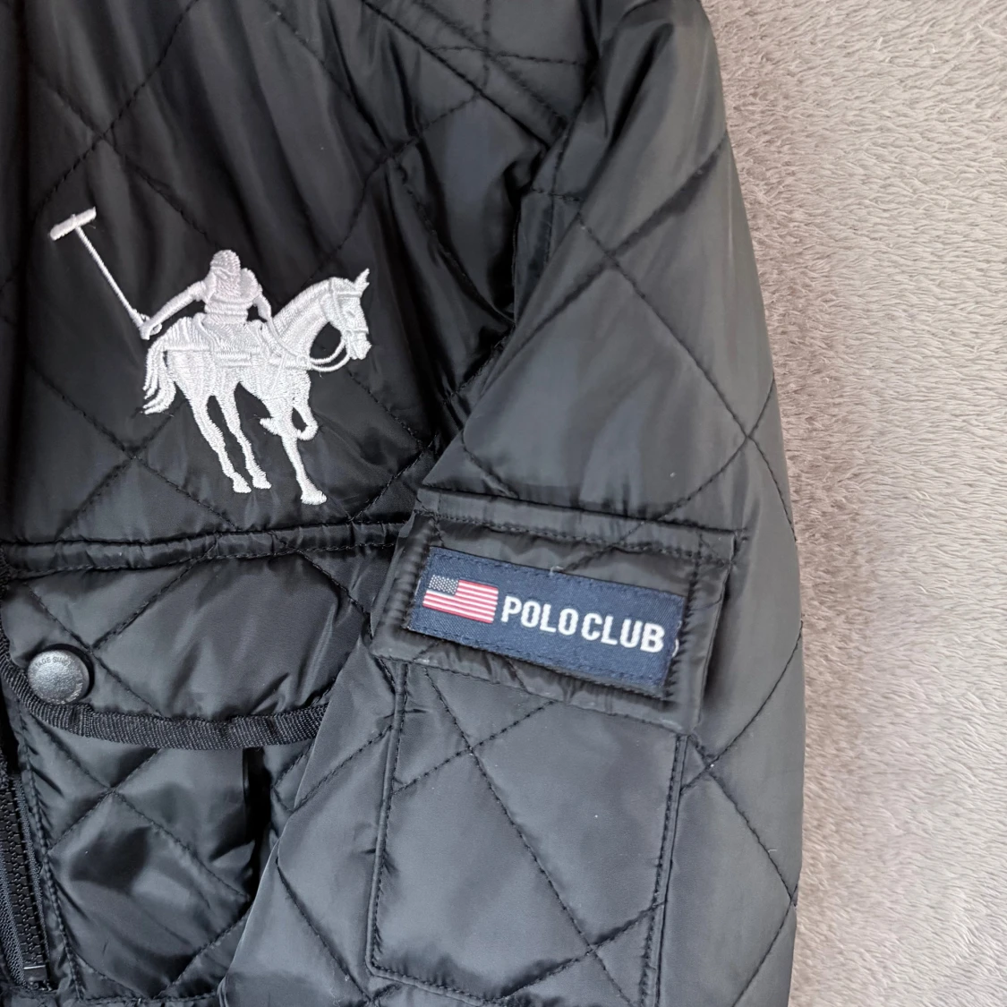 Svart quiltad jacka Vinson Polo Club - 2