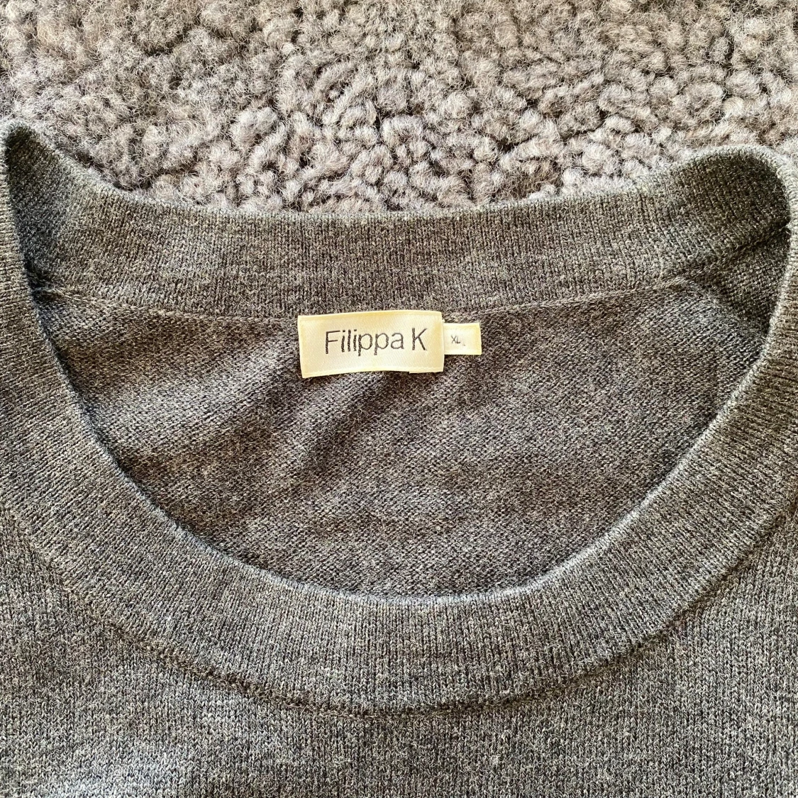 Mörkgrå stickad tröja Filippa K XL - 2