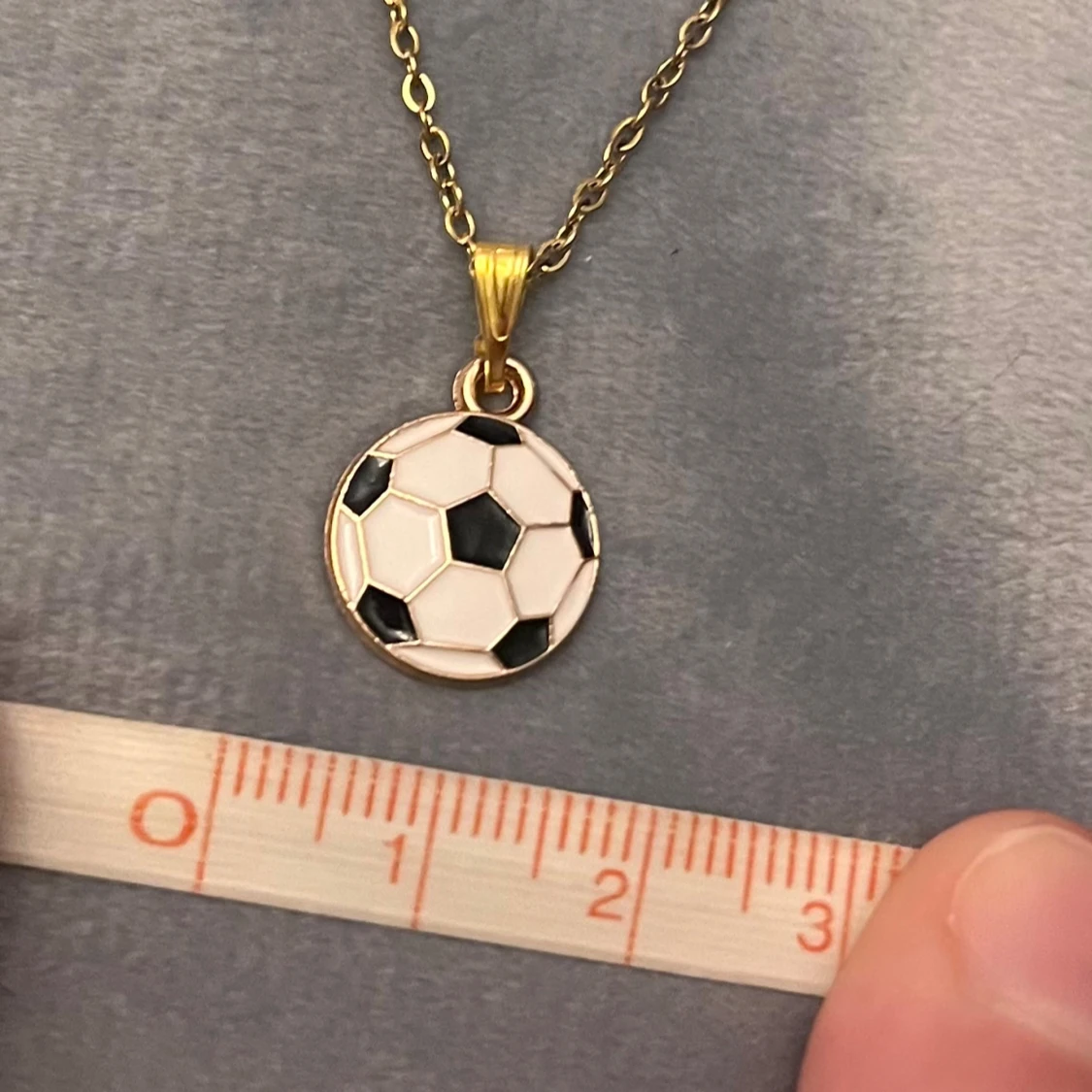 Fotboll halsband guld imitation - 4