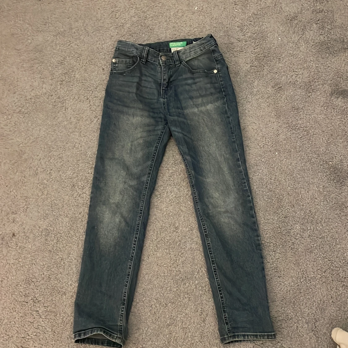 Blå slim jeans från Benetton
