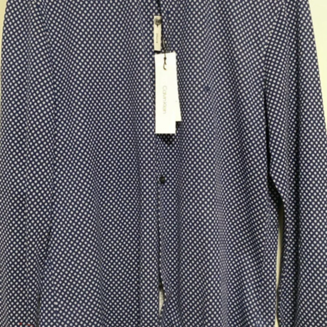 Blå slim fit skjorta Calvin Klein