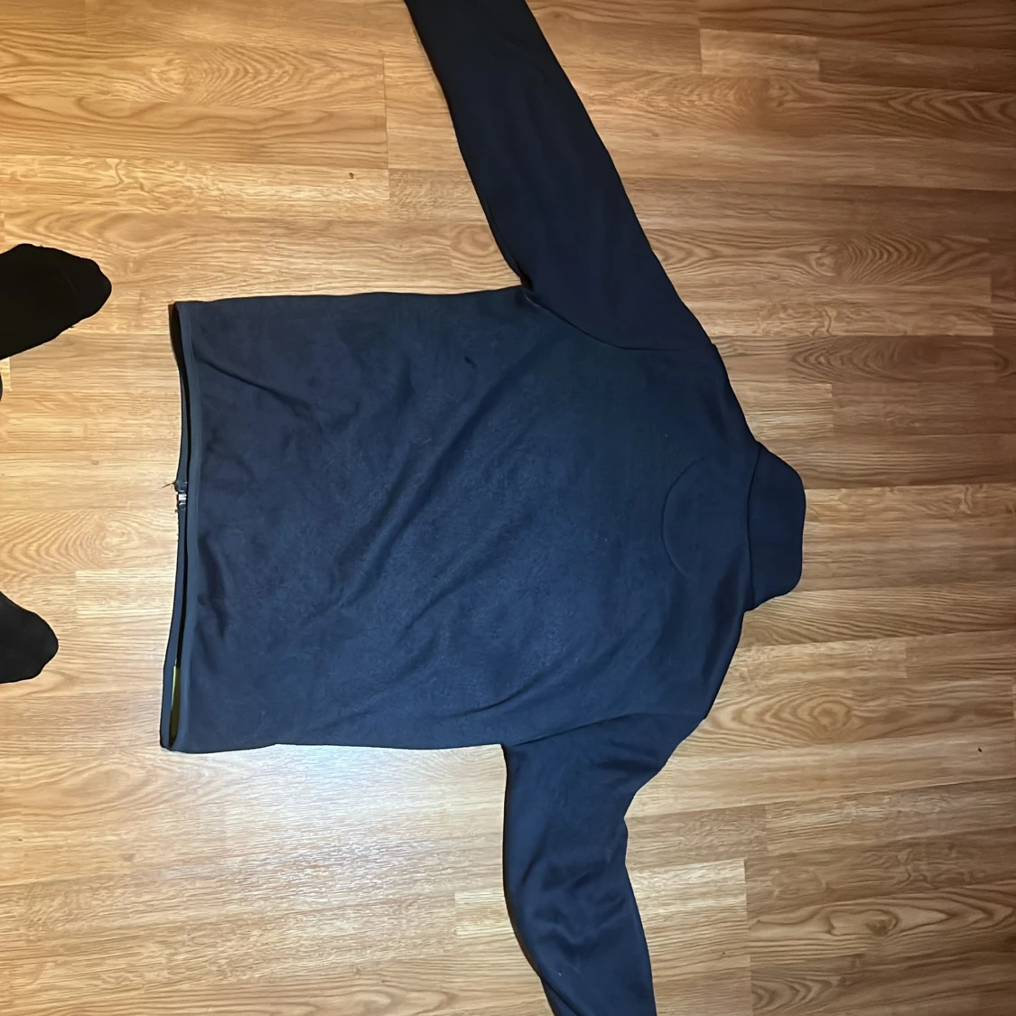 Navy blue cardigan utan hodie - 1