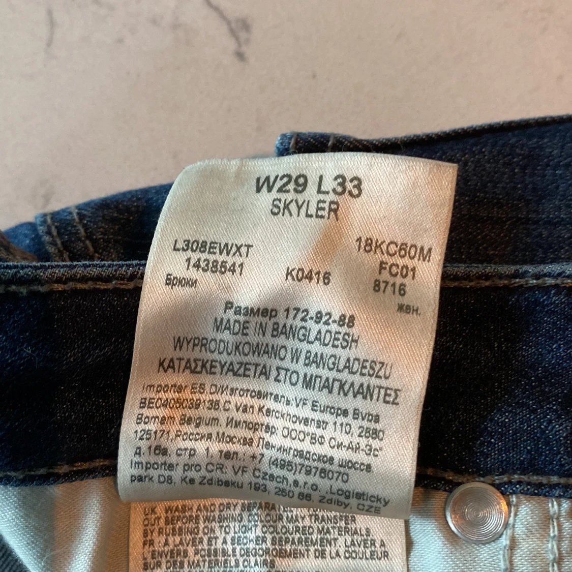 Mörkblå skinny jeans från Lee - 4