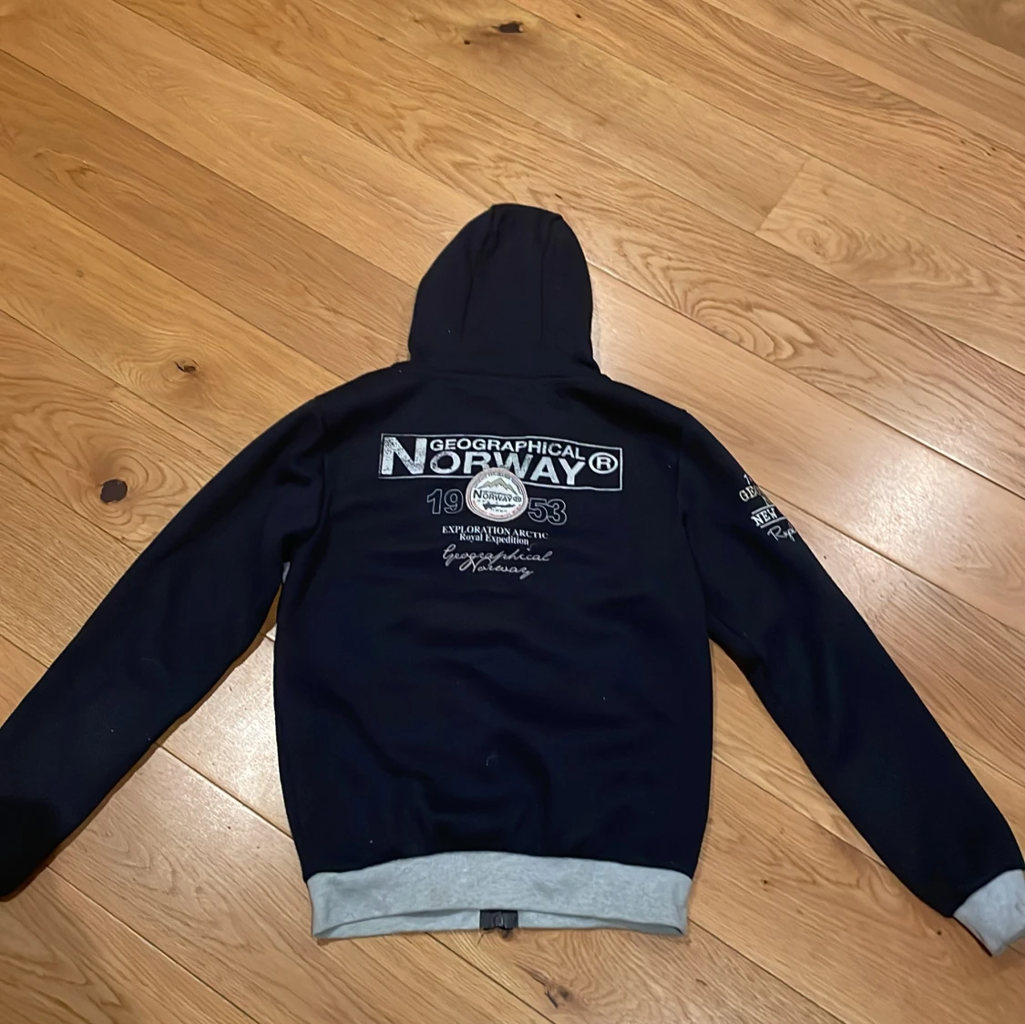 Geographical Norway marinblå hoodie - 1