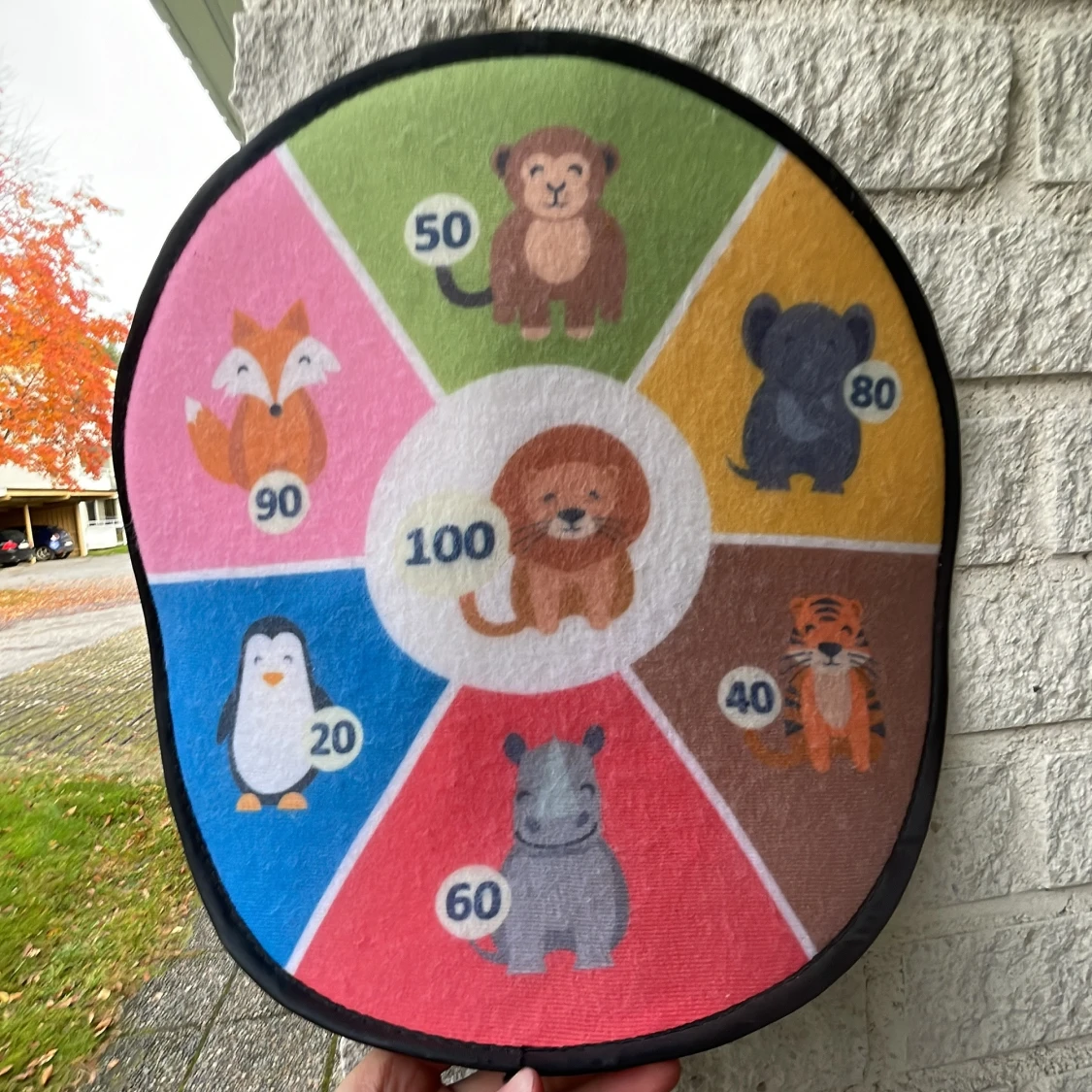 Djurtema Dartspel med Mjukbollar