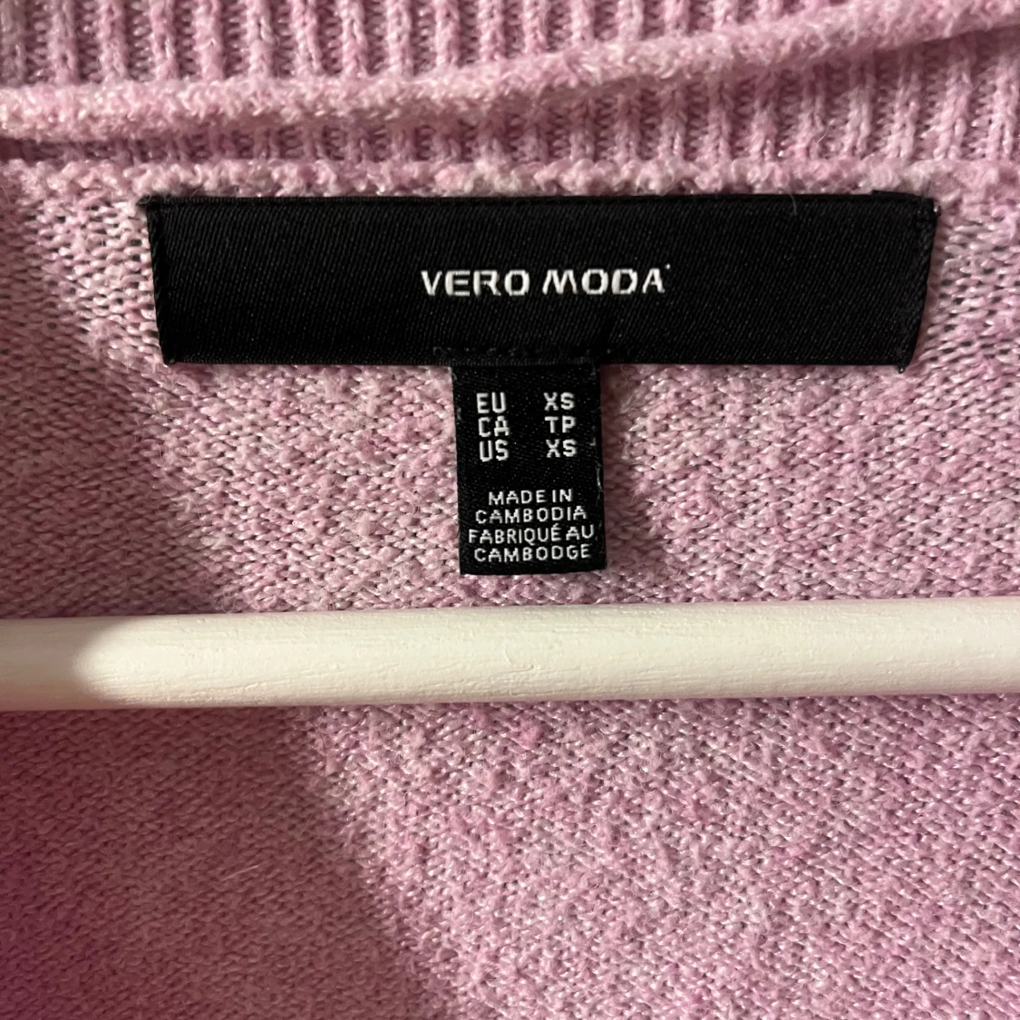 Ljusrosa stickad tröja från Vero Moda - 1