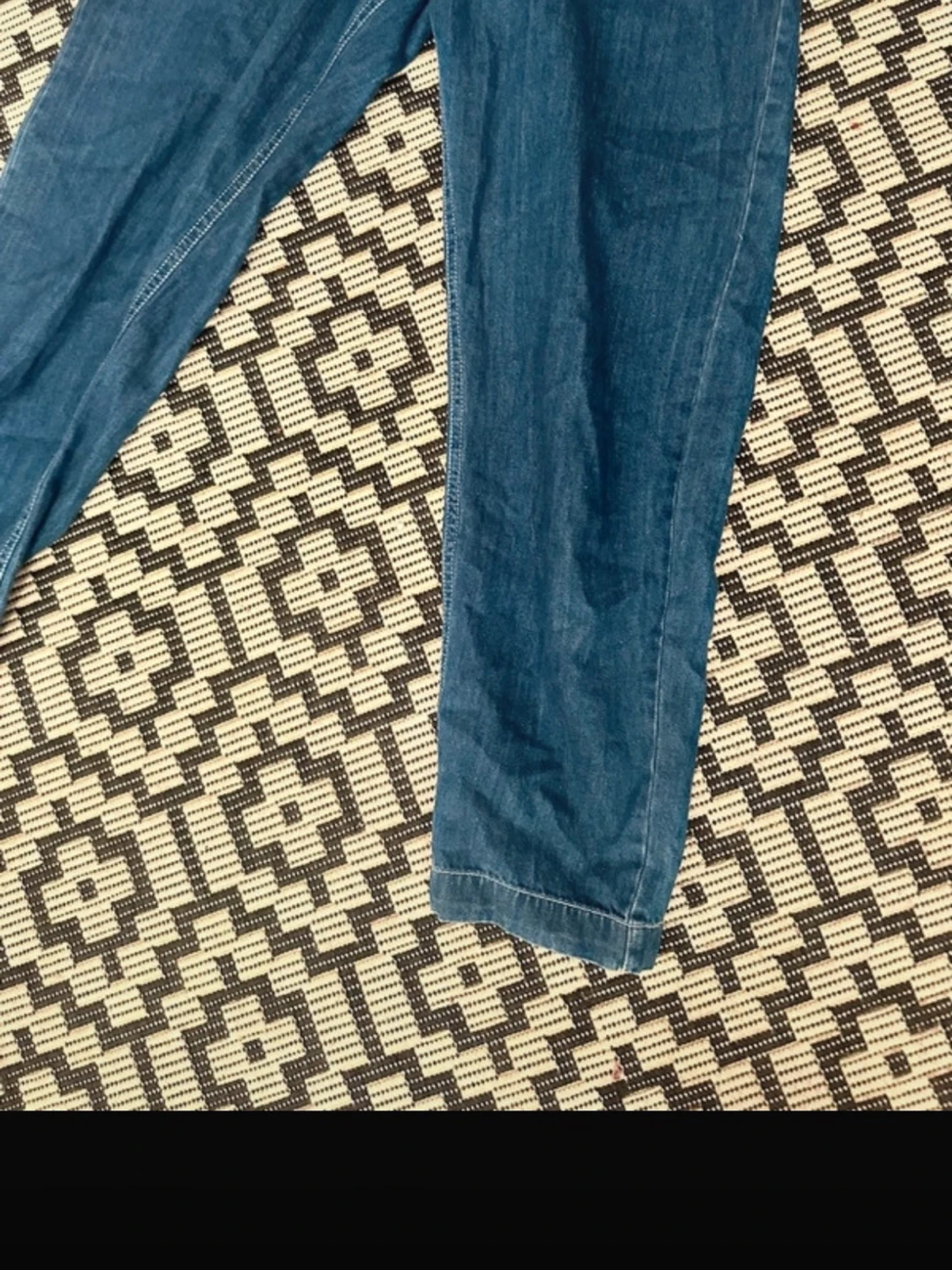 Blå jeans jumpsuit från ONLY, strl 34 - 1