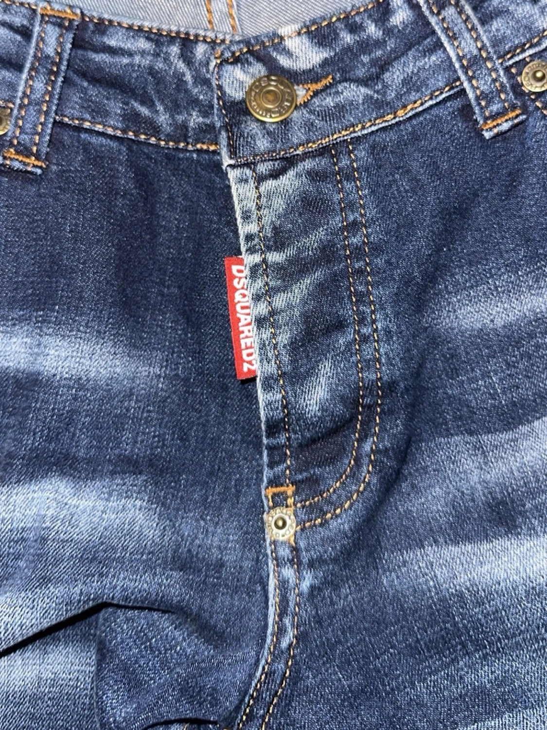 Dsquared2 mörkblå jeans  - 2