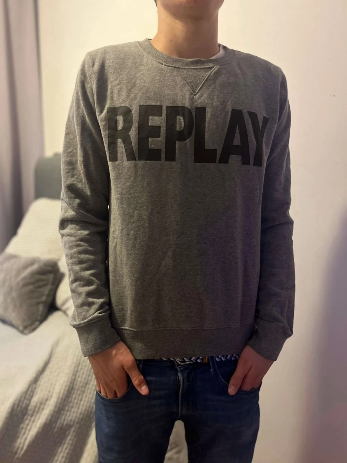 Grå sweatshirt från Replay - 1