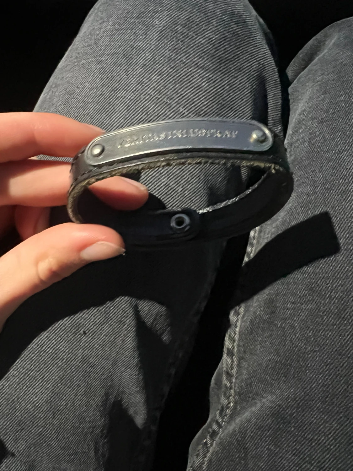 Svart läderarmband Marc Jacobs - 1