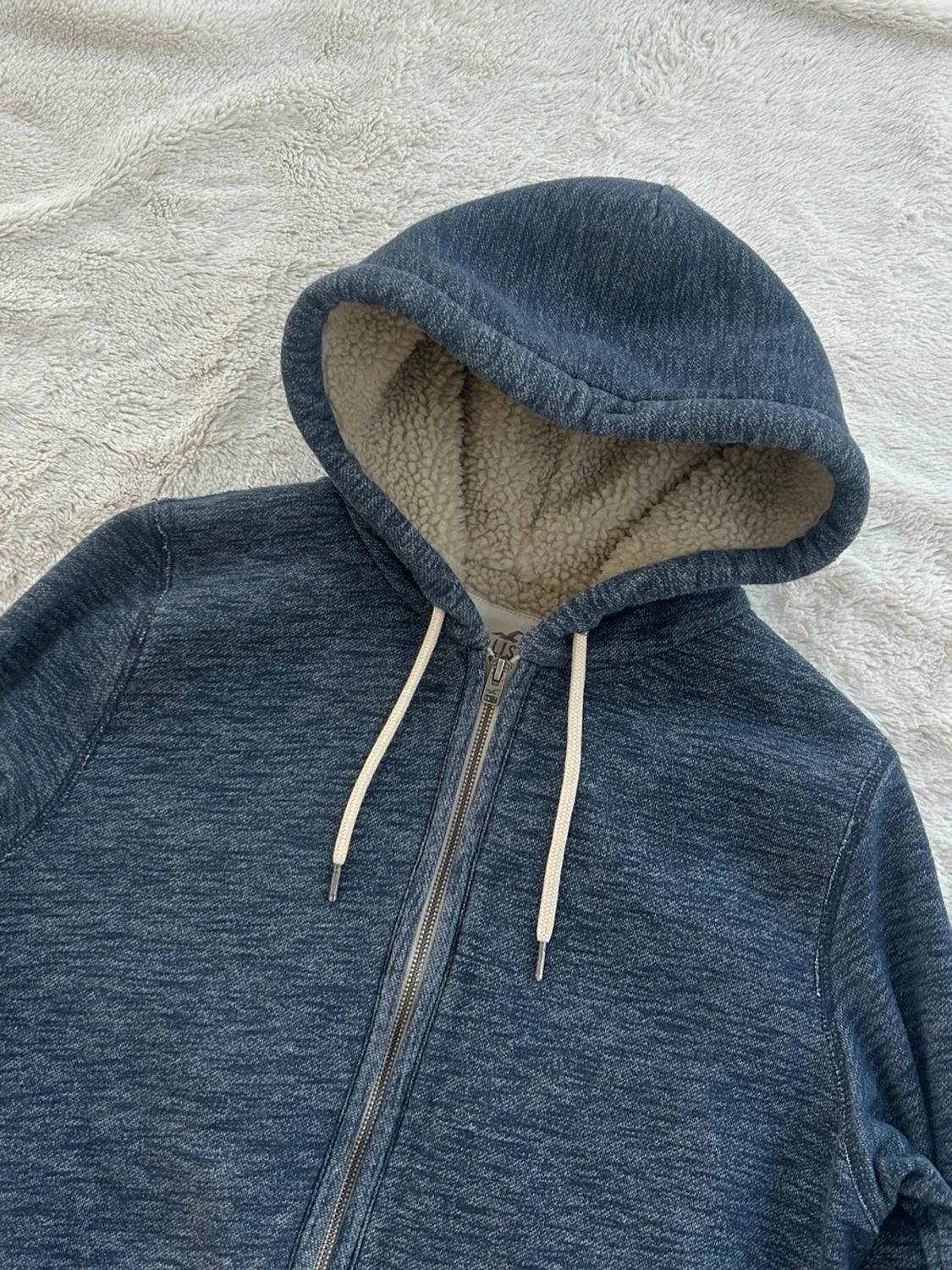 Hollister zip hoodie med foder  - 1