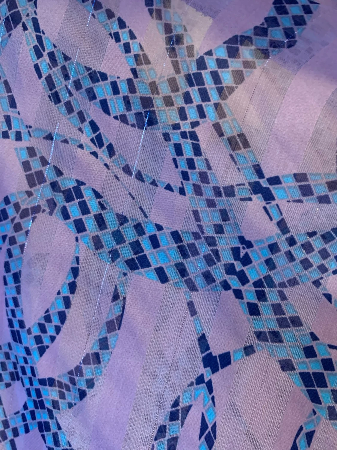 Knytblus i chiffong  - 2