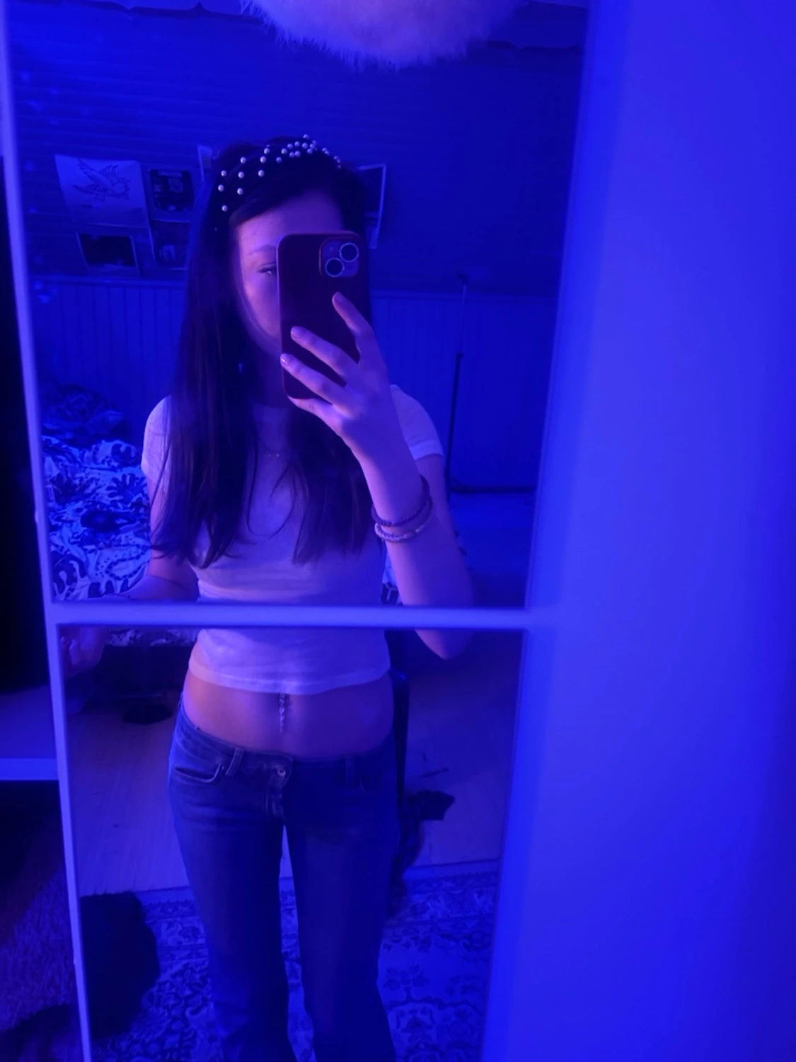 Blå only jeans 🩷