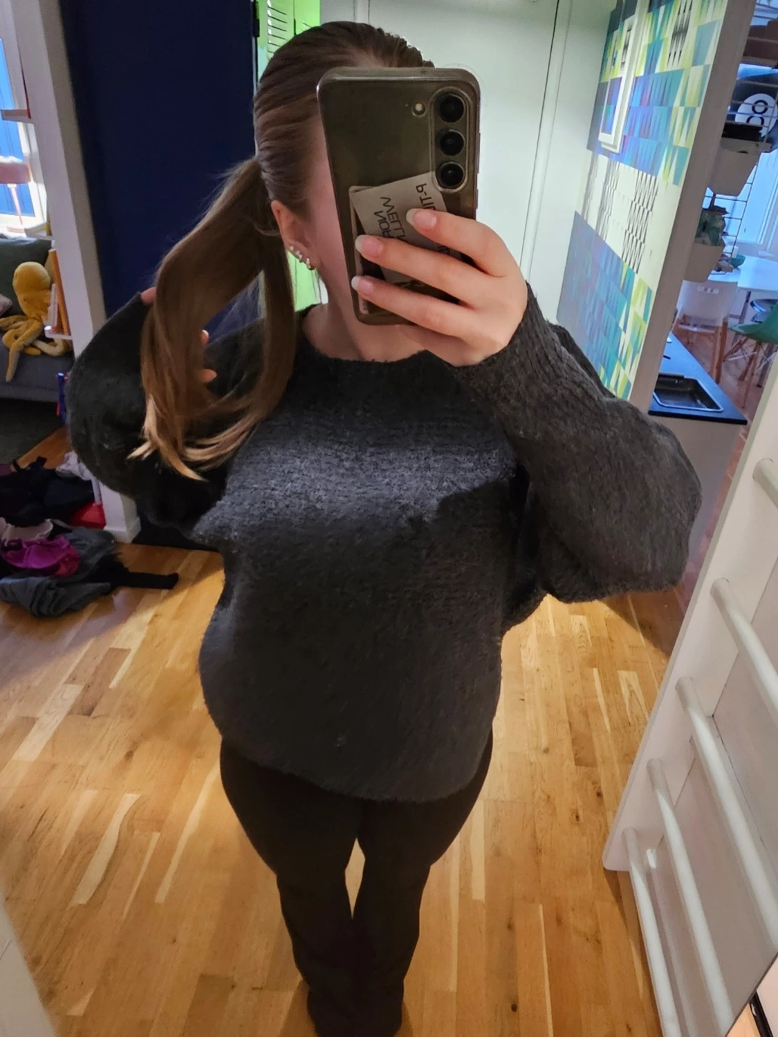 Stickad boatneck - only  - 6