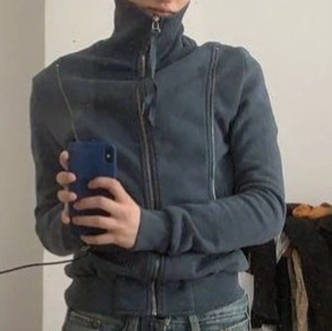 SÖKER  stickad kofta med dragkedja (zipup) - 2