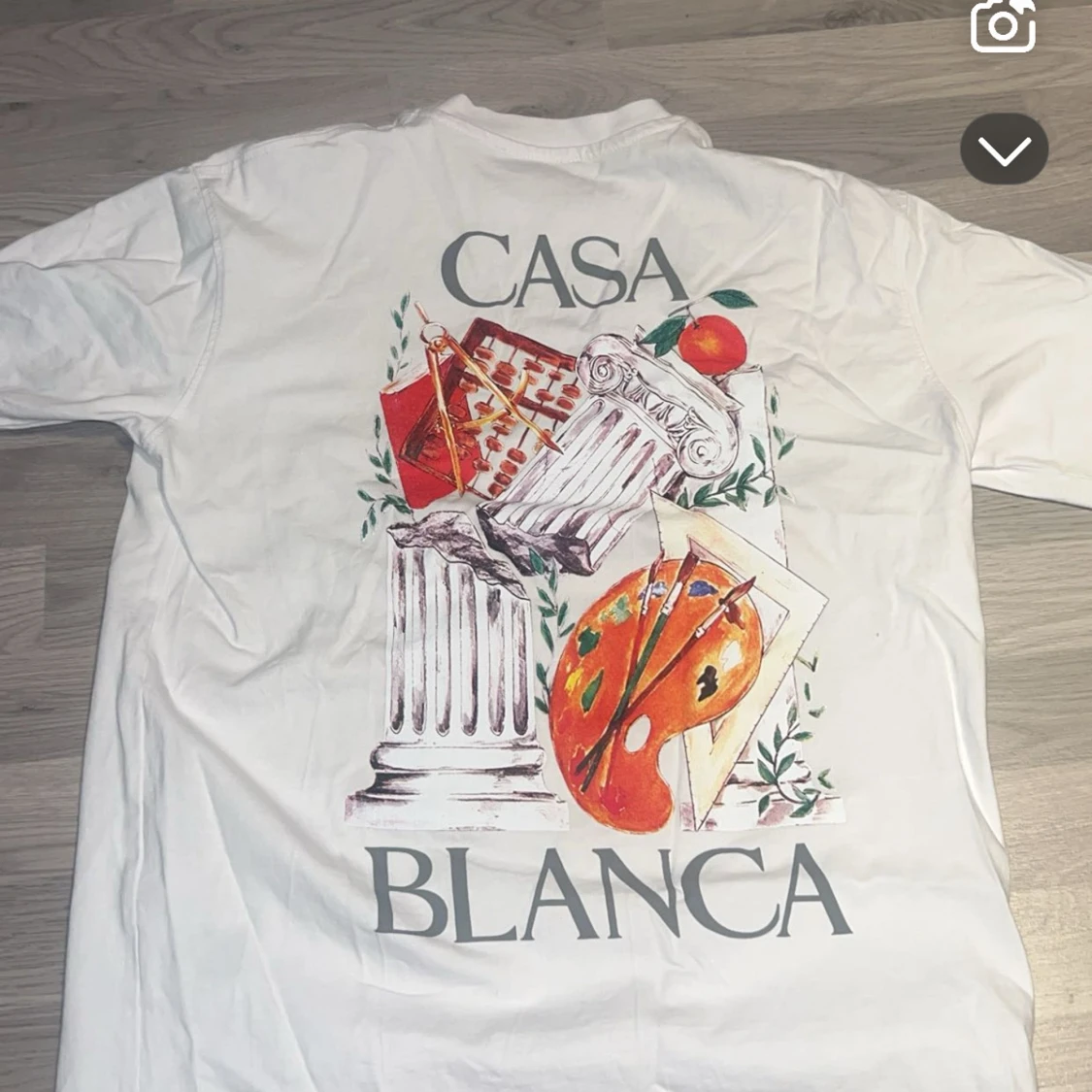 Vit t-shirt Casablanca Tennis Club S - 3
